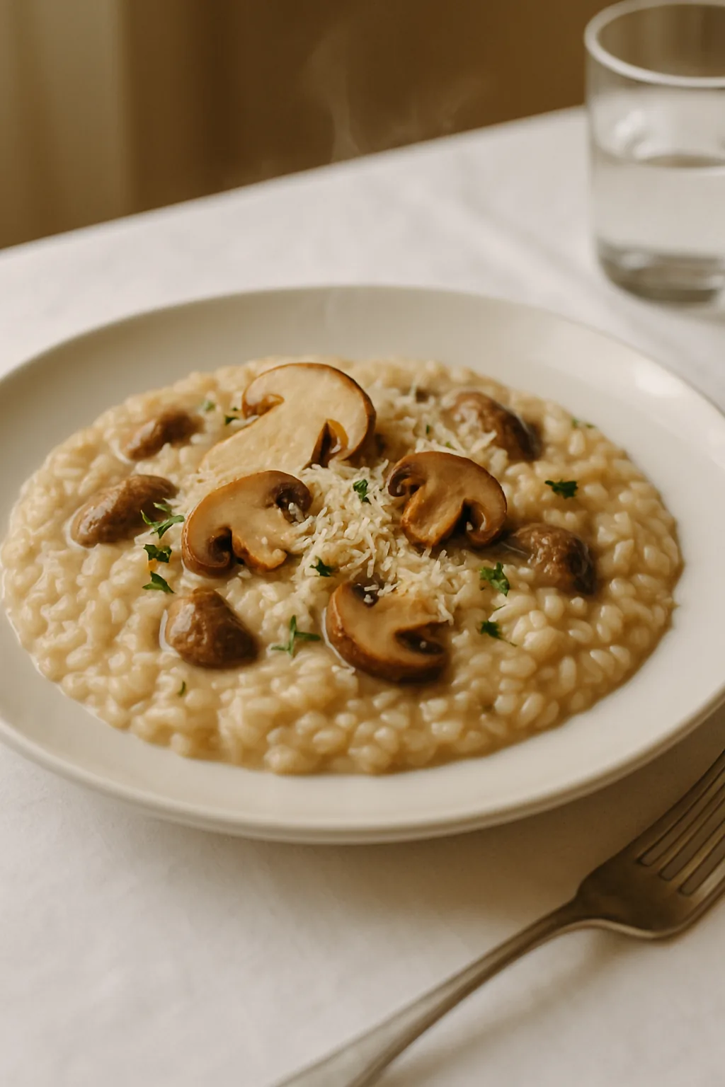 Cremiges Risotto mit Pilzen